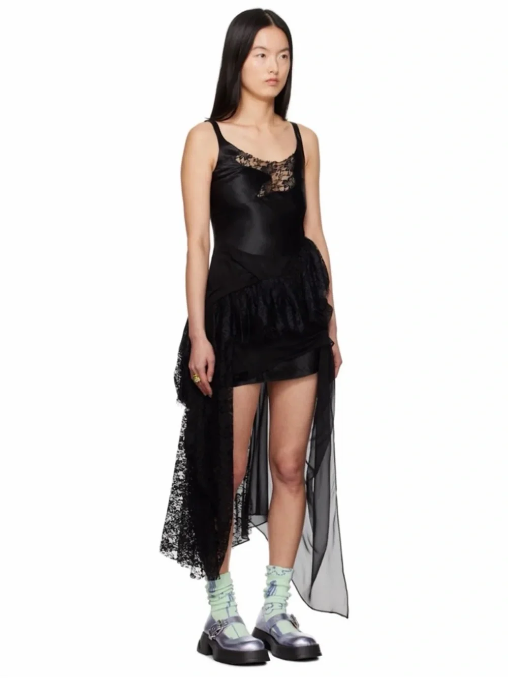 COLLINA STRADA Black Ammi Fanny Minidress MSRP$965 - Picture 2 of 3